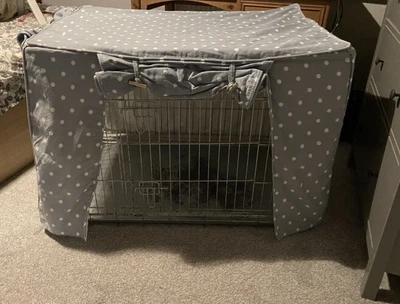£50 • Buy Lords And Labradors Ellie Bo Large Dog Crate With Spotty Fabric Cover