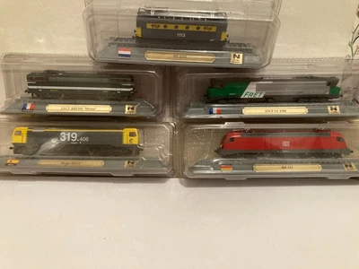 £14.99 • Buy Del Prado Trains Of The World Static Locomotives N Gauge 1/160 Job Lot Of 5