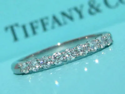 $4000.00 Tiffany & Co. Forever Embrace .27 Diamond Platinum Wedding Band Ring 6 • $2695