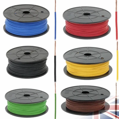 1mm 1.5mm 2.5mm 12V Thinwall Single Core Automotive Auto Marine Cable Wire Metre • £2.29