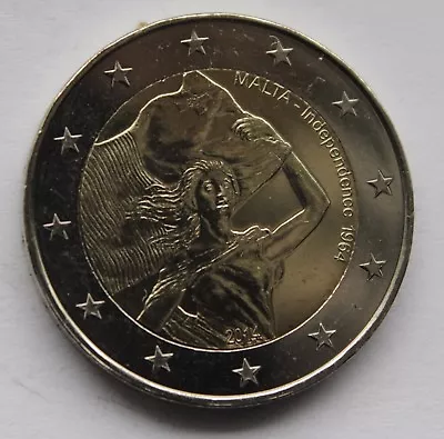 MALTA - 2 € Euro Commemorative Coin 2014 - Independence From Britain In 1964 UNC • $7.99