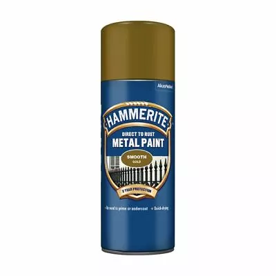 £12.39 • Buy Hammerite Direct To Rust Aerosol Quick Drying Metal Spray Paint - 400ml