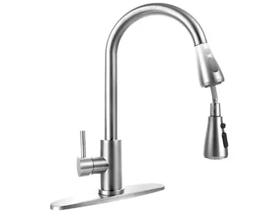 Stainless Steel 304 Kitchen Sink Faucet With Pull Down Spray Outdoor RV Kitch... • $46.99