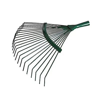 42cm Steel Fan Rake Head Replacement For Garden Patio Leaves Leaf Lawn Moss 18T • £8.99