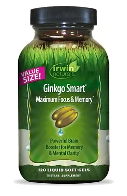 Irwin Naturals Ginkgo Smart Value Size 120 Softgel • $34.99