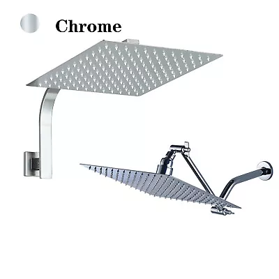 Waterfall Rain Shower Head With Shower Arm High Pressure For Shower Faucet Set • $26.99