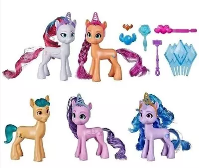 My Little Pony Movie Unicorn Party Celebration Set - 5 Action Figure Toy Horses • £18.95