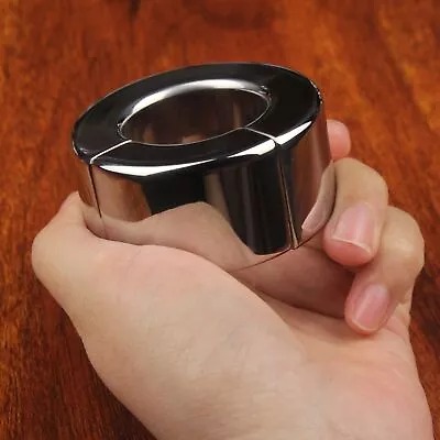 SM Magnetic Ball Stretcher Formale Men Chastity Ring Weight Scrotum Bondage Ring • $13.99