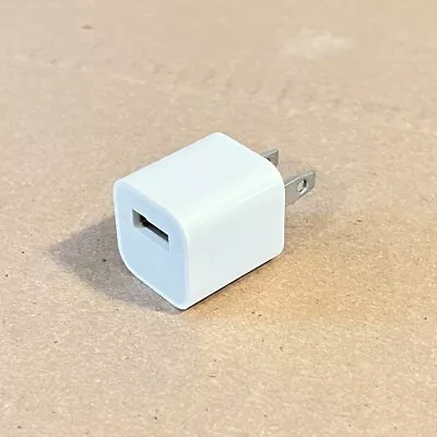 OEM Authentic Apple A1265 Adapter- Input 100-240V Output 5V USB Block NO CORD • $2.95