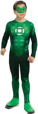 Green Lantern Deluxe Muscle Chest Jumpsuit Teen Hal Jordan34-36 M Jacket Size • $23.95