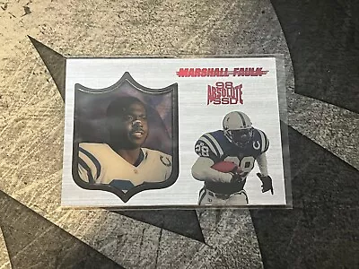 Marshall Faulk 1998 Playoff Absolute Silver - 166 - Indianapolis Colts • $2