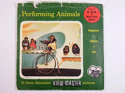 View Master Performing Animals 3 Reel Packet B616 -GE2 • $14.95