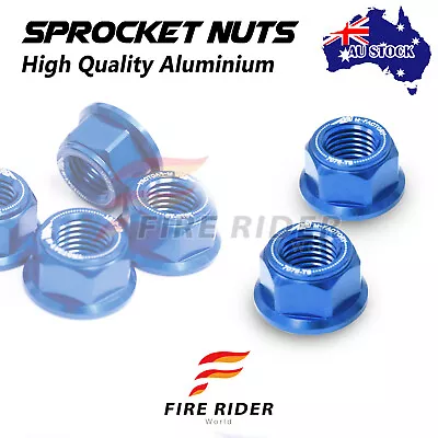 For Kawasaki KR1-KR1S 250 All Years Rear Sprocket Flange Nut Blue • $47.43