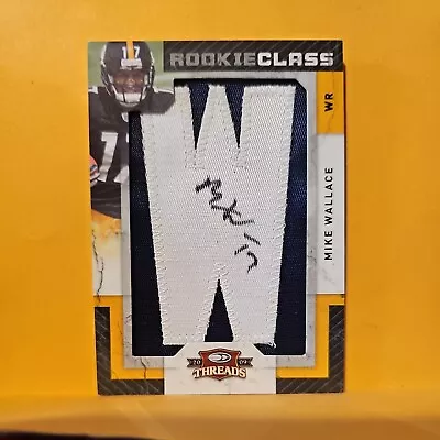 2009 Donruss Threads Rookie Class Mike Wallace Auto Patch • $20