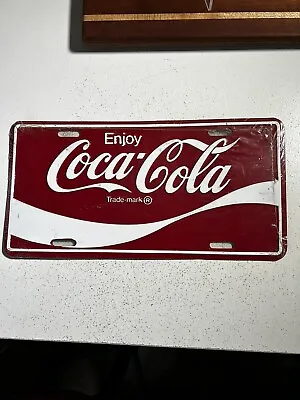 Enjoy Coca Cola Metal Number Plate Coke Advertising Sign • £17