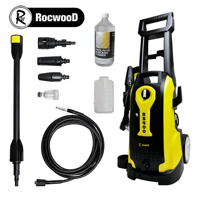 £94.99 • Buy RocwooD Electric Pressure Washer Jet Wash RS400 150 BAR 2175 PSI FREE Cleaner