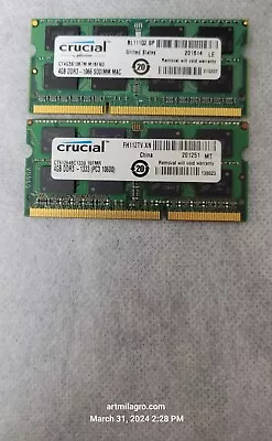 4GB DDR3 PC3-8500 1066MHz MacBook Pro IMac Mac MINI Mid 2009 Mid 2010 Laptop RAM • $9.95