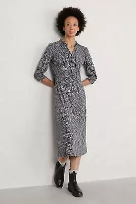 Seasalt Women's Dress - Navy Felicity Organic Cotton Jersey Dress - Regular - St • £20