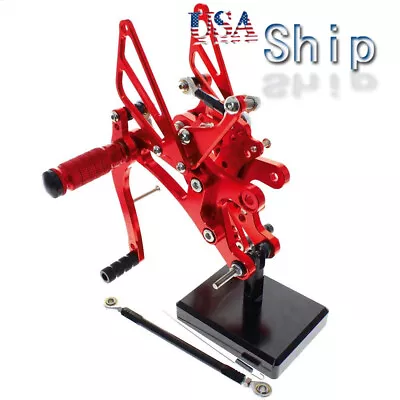 US Stock Racing Rearset For YAMAHA YZF R1 1998 1999 2000-2003 Footrest Pedal Red • $108.37