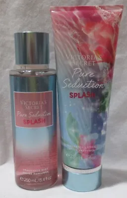 Victoria's Secret Fragrance Mist & Lotion Set Lot Of 2 PURE SEDUCTION SPLASH • $37.65