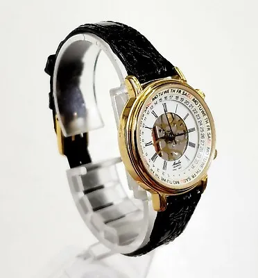 RAREUNIQUE Women's Vintage Watch MOULIN. Manual Day & Date. Steampunk Dial • $31.49