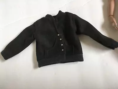 OOAK HANDMADE Doll Clothes Black Suede-like COAT JACKET Fits 17  Matt Doll • $12.99