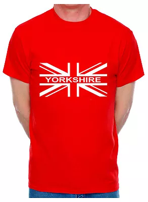 Personalised Mens T-Shirt Union Jack Yorkshire Any Town Name Of Your Choice • £9.99