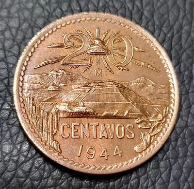 1944 Mexico 20 Centavos Coin • $4.55