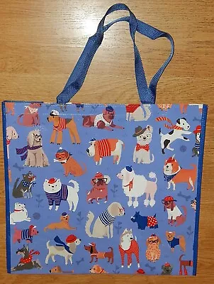 Reusable Shopping Travel Tote Bag Dogs In Sweaters Hats Eco Friendly Tjmaxx New  • $4.99