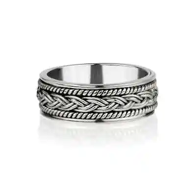 £17.99 • Buy Celtic Loyalty Men's Spinning Ring 925 Sterling Silver Meditation Band Ring Gift