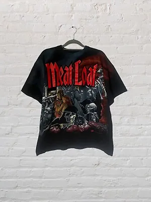 Vintage 1994 Meat Loaf All Over Print T Shirt Band Music Graphic - Men’s Size XL • £199.95