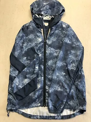 Mossimo Jacket Men's Medium Fade Blue Pattern Zip Up Lightweight Windbreaker • $19.99