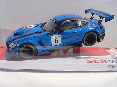 £39.99 • Buy Scx Mercedes Amg Gt3 'black Falcon  #6  Blue  U10278x300  1.32 Slot  Bnib