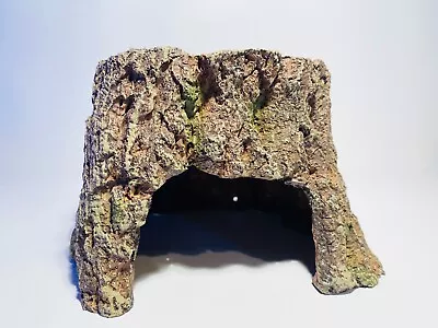 £15.29 • Buy Natural Effect Tree Trunk Bark Cave Hide Aquarium Hideaway Fish Ornament CV17