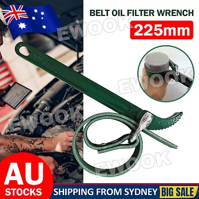 Oil Filter Belt Wrench Puller Strap Spanner Filter Cartridge Removal Tool HOT AU • $9.95