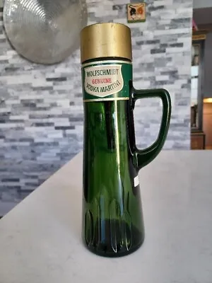 Vintage WOLFSCHMIDT GENUINE VODKA MARTINI 65 Proof Green Bottle 3/4 Quart • $1.99