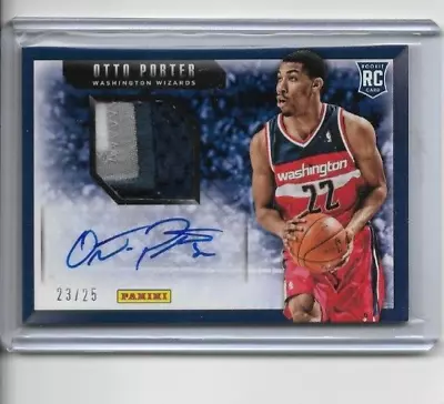 2013-14 NBA Finals Promo 3 Clr Jersey Patch RPA /25 Otto Porter Rookie Auto RC • $17.90