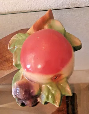 Vintage Chalkware Apple String Holder  Free Shipping • $34.95