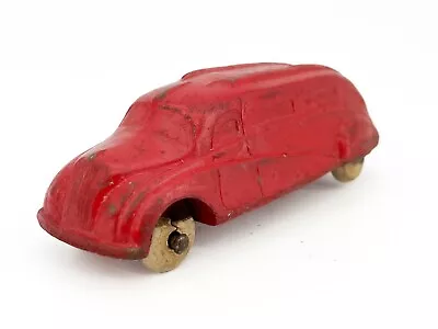 Vtg 1936 Red Sun Rubber Streamlined Art Deco Passenger Bus Hard Car Man Cave Toy • $16.20