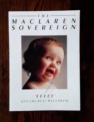 Vintage Pram Leaflet - The Maclaren Sover - New Ex-shop Stock • £4.99