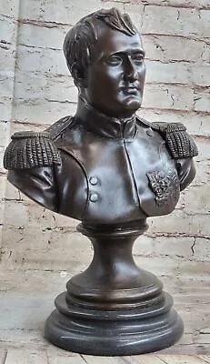 Italy Napoleon Bonaparte French Emperor Empire Bronze Bust Statue Marble Base • £269.53