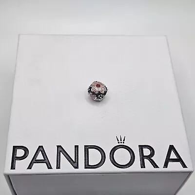 Genuine Pandora Red Enamel Daisy Flower Charm ALE 925 #790433ER • £14.40