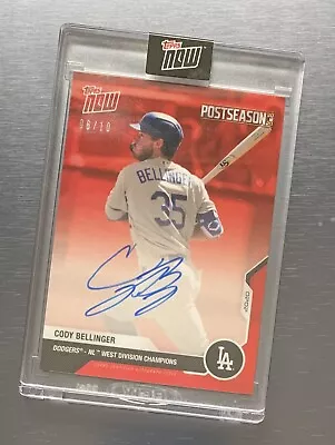 Topps MLB NOW 2020 Cody Bellinger Autograph Card Post Season PS-9D 06/10 • £249.99