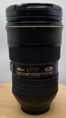 Nikon AF-S Nikkor 24-70mm F/2.8G ED Nano Crystal Coat Zoom Lens Read Desc • $277