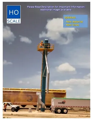 HO Scale Trains Transloader Grain Elevator Buildings Structures • $37.99