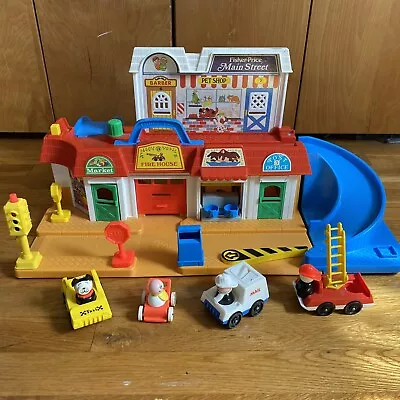 Vintage Fisher Price Little People 2500 Main Street Set - Not Complete W/ Extras • $65