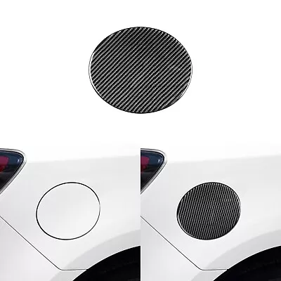 Real Carbon Fiber Exterior Door Fuel Tank Cover Trim For Mazda 3 Axela 2010-2013 • $14.99