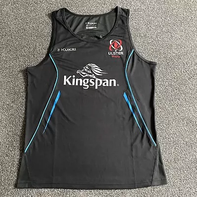 Ulster Rugby Vest Top Mens XL Fitted Sleeveless Training Workout Gym Run Kukri • £17.90