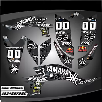 Yamaha YFZ 450 Graphics Kit 2003 2004 2005 2006 2007 2008 Stickers Decals Kit • $140