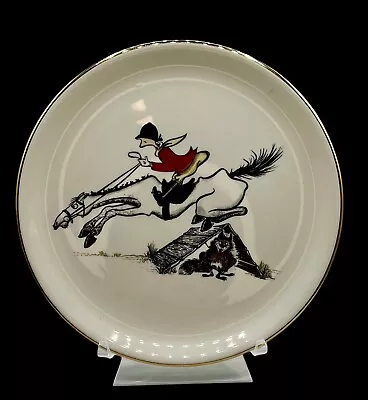 VTG Delano Out Foxed Comic Fox Hunting Scene Plate • $45